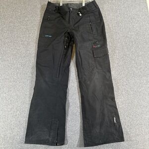 Volcom Gore Tex‎ Snow Pants Womens Small Black Ski Snowboard RECCO Waterproof